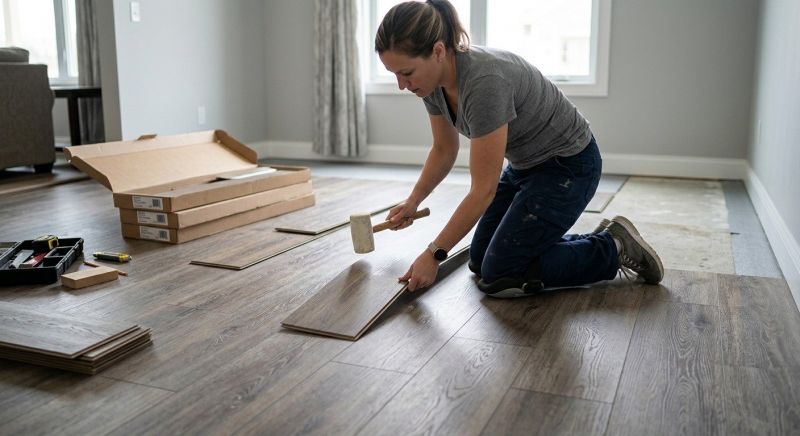 Vinyl Plank Floor Installation in Conifer, CO